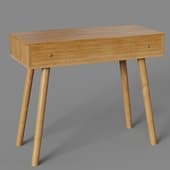 dressing table with two drawers and a midsenchuri mirror