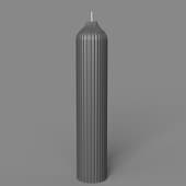 decorative candle from the edge collection, 25.5cm tkano