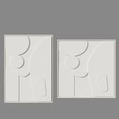 decorative panel with 3d minimalism bubble effect, 50x70 cm bergenson bjorn
