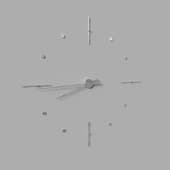 wall clock mixto i chrome
