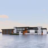 pineneedle row modern stone residence