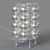 NL5160 Table Lamp Silver Bubbles A