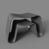 functional stand, console, buba graphite stool