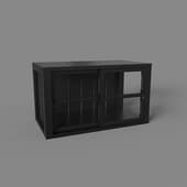 large low cabinet, art. 330, 700x407nx390, black