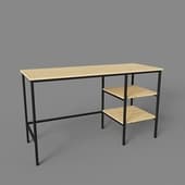 brooklyn desk golden oak