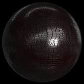 CRN croco leather brown