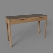 console piega 2 drawers oak foggy matt
