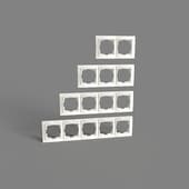 plastic frames for sockets and switches werkel snabb basic ivory