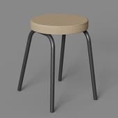 ns450 loft stool with upholstered seat