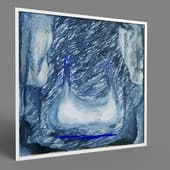 painting blue abstract still life