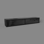wide tv shelf, art. 375 w, 2000x330nx390, black
