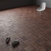 the floor is made of small planks in squares