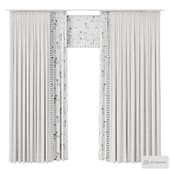 curtain 038 / curtains for the children's room with a roman curtain