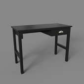 small work table, art. 382, 1070x770nh500, black