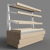 neutral open bread showcase (4 shelves) rkv24 ao crystal