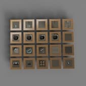 werkel sockets and switches (grey-brown)