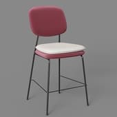 pea semi-bar stool, velour, bergenson bjorn 8