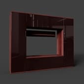 rimini red-brown living room set with tv space (1), 179.4 cm