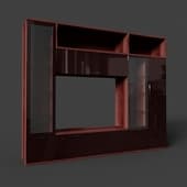 rimini red-brown living room set with tv space (6), 217.8 cm