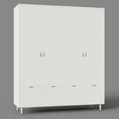 the lina cabinet has four doors
