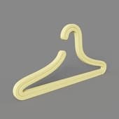 hanger-hangers bar, yellow