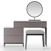 homary gray makeup vanity set dressing table