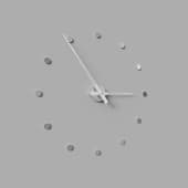 rodon i 12 wall clock white-chrome