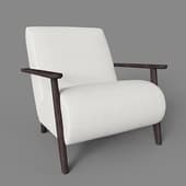 marthan beige corduroy armchair