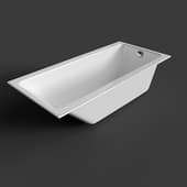 rectangular bath crea 160x75