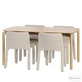 Indara table Loria stul Dining set by Kavehome