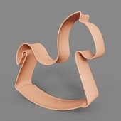interior sculpture rocking horse mia powdery