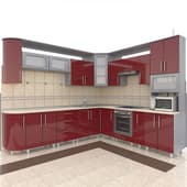 red kitchen - corona