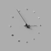 rodon i 12 wall clock black-chrome