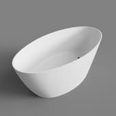 omnires siena freestanding bathtub 160x80 cm sienawwbsp (white-gray)