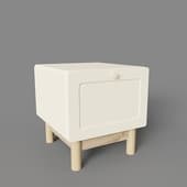 bedside table viklu-1 beige