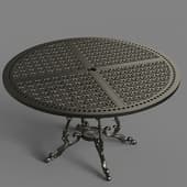 round openwork table