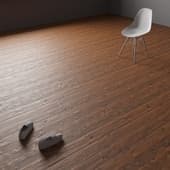 the floor is made of boards with nails