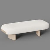 stone garden banquette