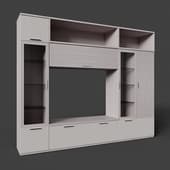 rimini white living room set with tv space (6), 217.8 cm