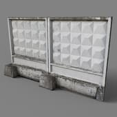 reinforced concrete fence po-2