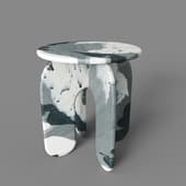 cherepaha stool black and white