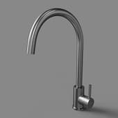 stainless steel kitchen faucet, with rotatable r spout
