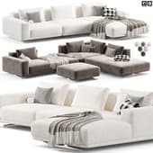 Modular corner sofa ZILLIS by SKdesign