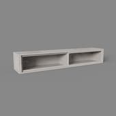 wide tv shelf, art. 375 w, 2000x330nx390, beige