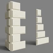 rusticated stones of the ac p25-1 - ac p25-6 series