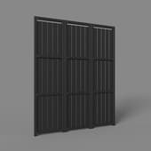 screen, art. 383, (30x500)x1850nx40, black