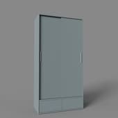 wardrobe berrington-2 1-120-240 grafit