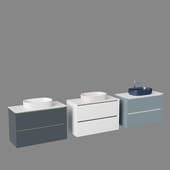 sink cabinet allen brau activity 100 1 34006 wm white matte black brush