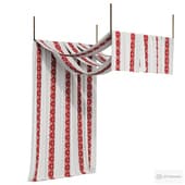 draped canopy for a bedroom with a russian ornament 06