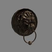 door handle in the form of a lion